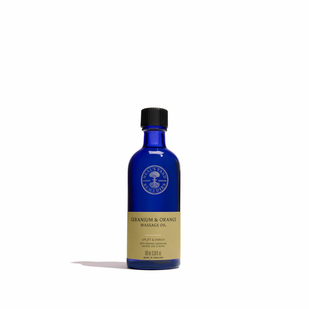 Neal's Yard Remedies Aromatherapy Geranium & Orange Massage Oil 3.38 fl. oz.