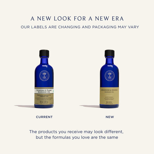 Neal's Yard Remedies Aromatherapy Geranium & Orange Massage Oil 3.38 fl. oz.