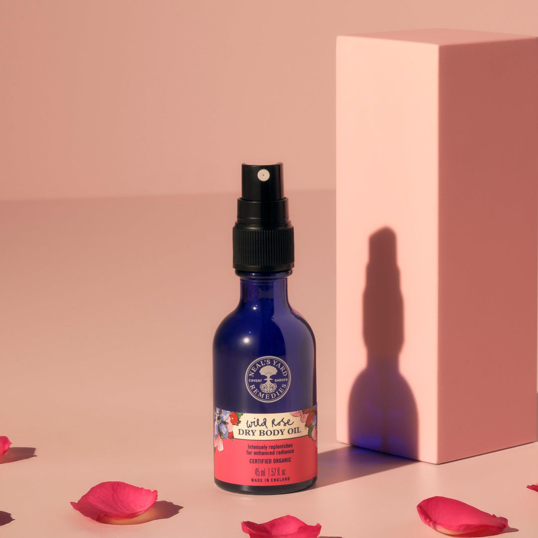 Neal's Yard Remedies Bodycare Wild Rose Dry Body Oil Mini 1.52 fl. oz.