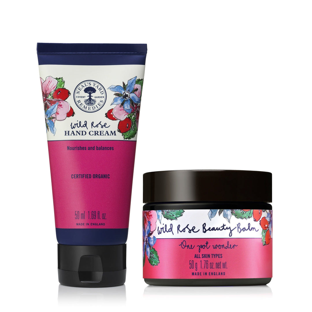 Neal's Yard Remedies Gifts & Collections Wild Rose Beauty Balm and Wild Rose Hand Cream Duo