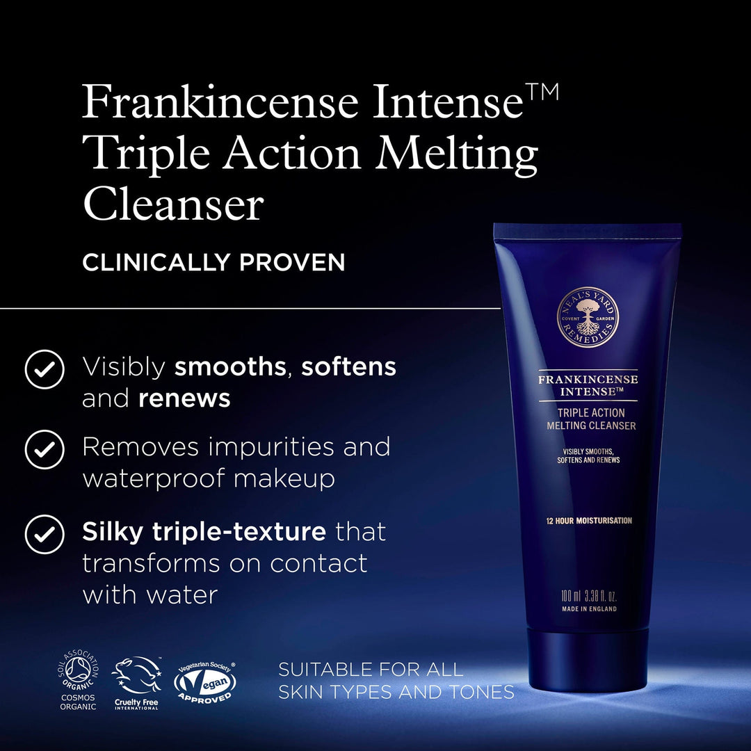 Neal's Yard Remedies Skincare Frankincense Intense Triple Action Melting Cleanser 3.38 fl.oz