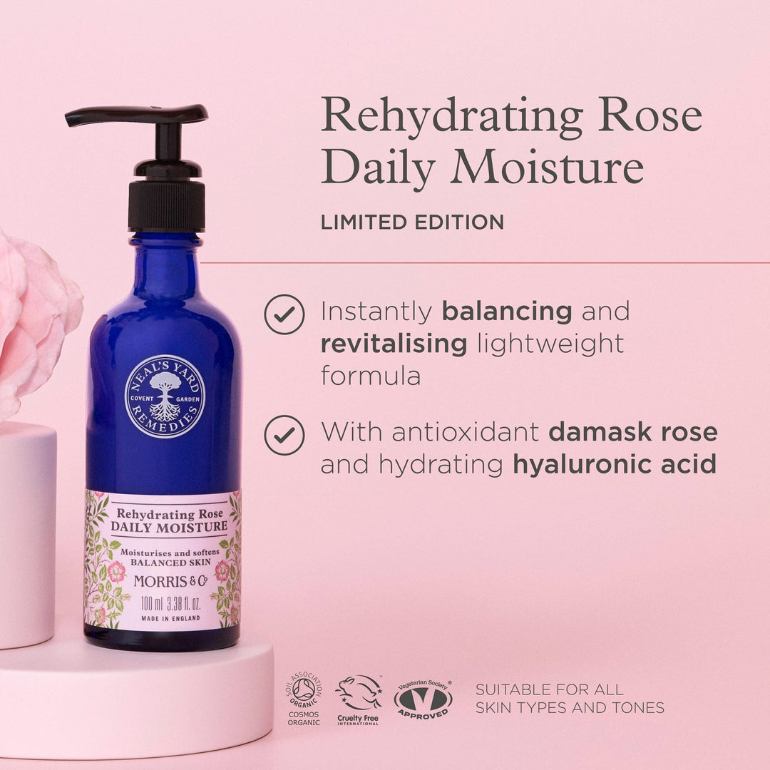 Neal's Yard Remedies Skincare Morris & Co. X Rehydrating Rose Daily Moisture 3.38 fl. oz.