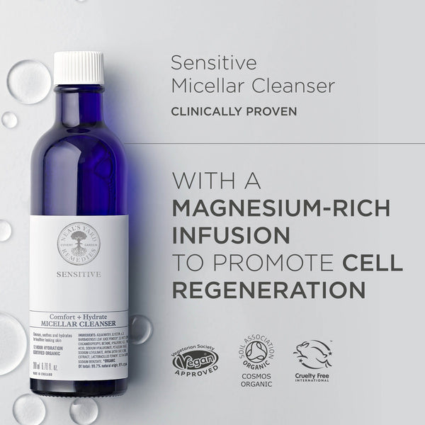 Neal's Yard Remedies Skincare Sensitive Comfort + Hydrate Micellar Cleanser 6.76 fl. oz