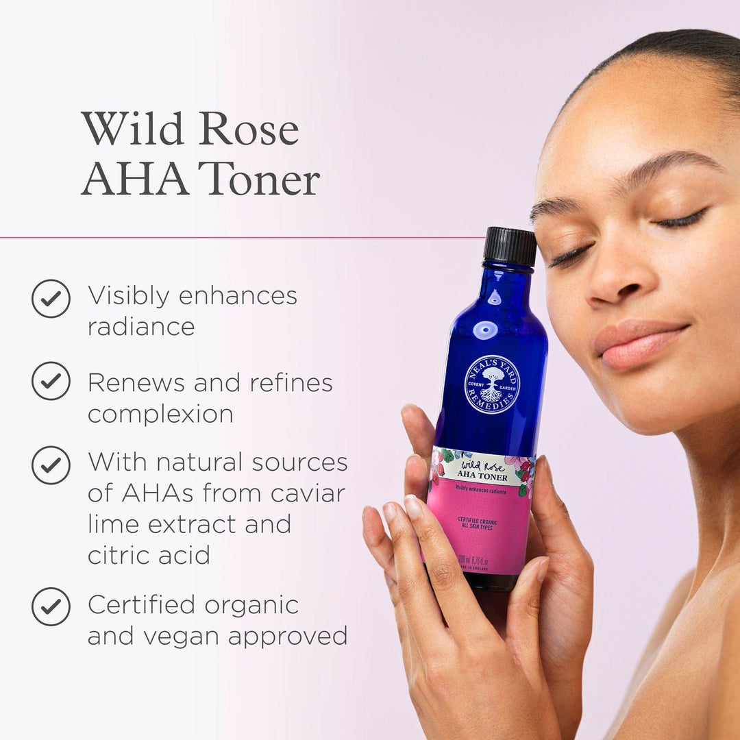 Neal's Yard Remedies Skincare Wild Rose AHA Toner 6.76 fl. oz.