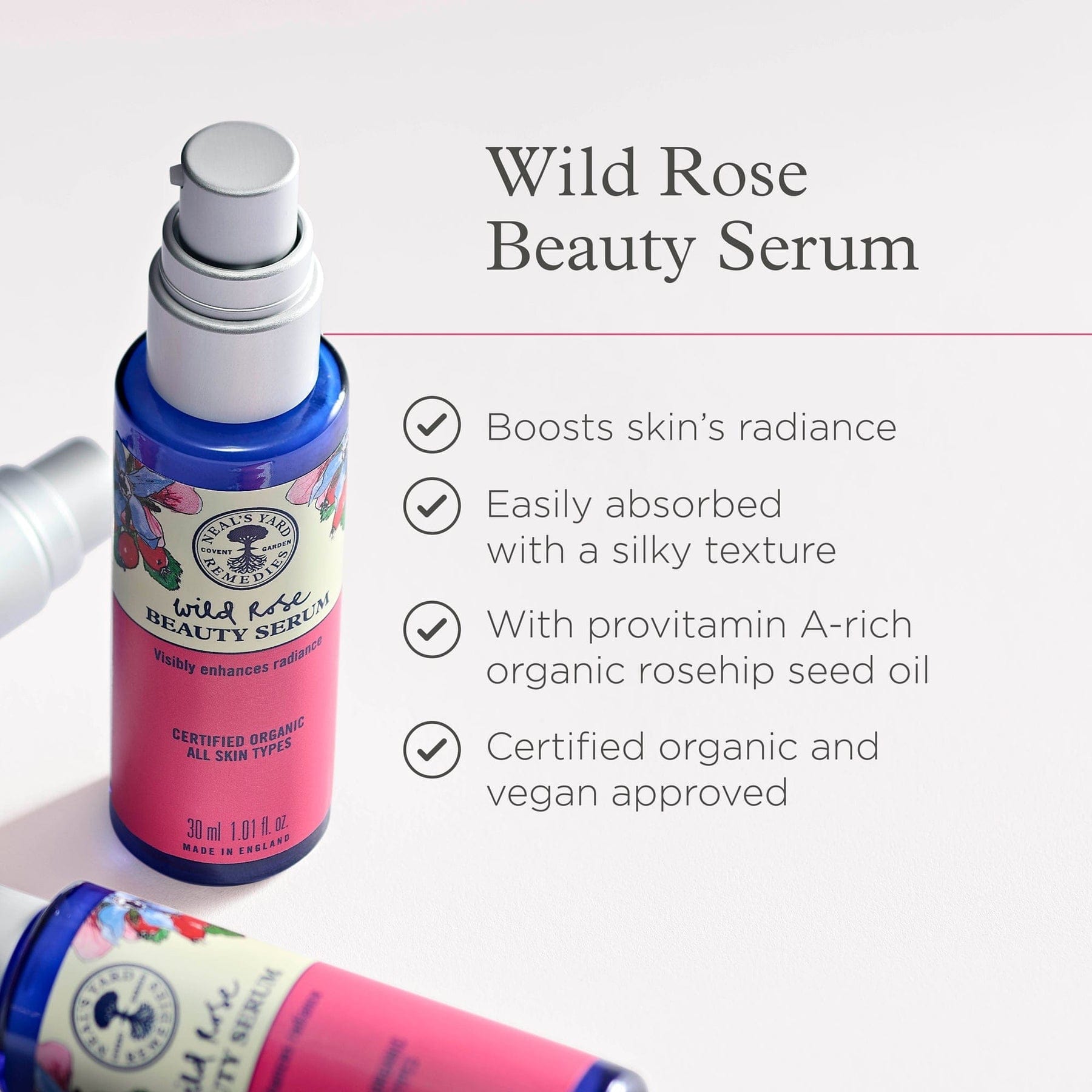 美容液 NEAL'S YARD WILD ROSE BEAUTY SERUM 30ml Neal's Yard Remedies | Wild Rose Beauty Serum 1.01 fl.oz